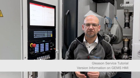 Service Tutorial &ndash; Version Information on GEMS HMI