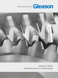Broch&uuml;re - Genesis 280CD Anfasmaschine f&uuml;r Verzahnungen