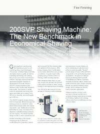 Article - 200SVP Shaving Machine