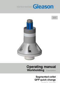 Operating Manual - QFP Segmented Collet - Doc No: 10000155889