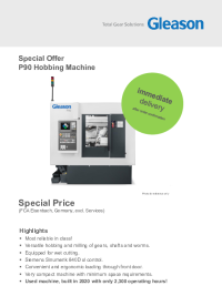Special Offer - P90 Hobbing Machine (SN32537)