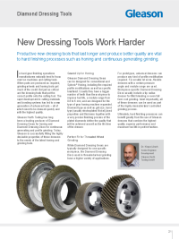 Article - New Dressing Tools Work Harder