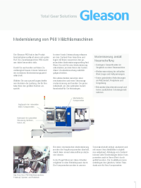 Flyer - Modernisierung einer P60 Wälzfräsmaschine