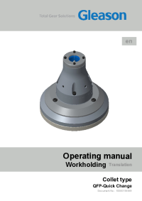 Operating Manual - QFP Collet Type - Doc No: 10000154549