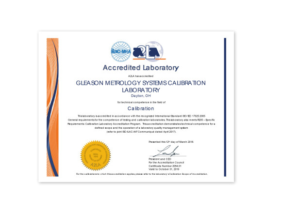 Аккредитованный A2LA сервис по поверке