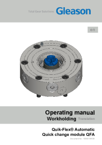 Operating Manual - QFA Automatic - Doc No: 10000155126