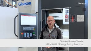 Service Tutorial &ndash; GEMS HMI / Energy Saving Functions