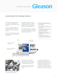 Flyer - Modernizing P60 Hobbing Machines