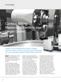 Article - Contour Milling: Mastering Chamfers on Larger Gears
