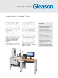 Flyer - 160CPS Cutter Presetting Device